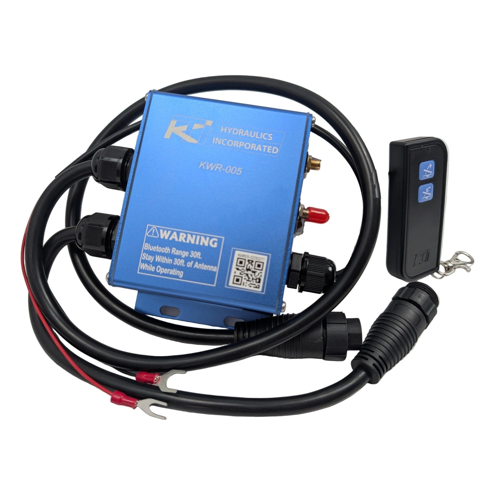 KTI KWR-005 Bluetooth Wireless Remote & Controller — 4-Pin 2-Button Dump Trailer Hydraulic