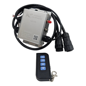 KTI KWR-006 Bluetooth Wireless Hydraulic Controller – 4 Button Dump Trailer Remote - full product view | AAA Trailer