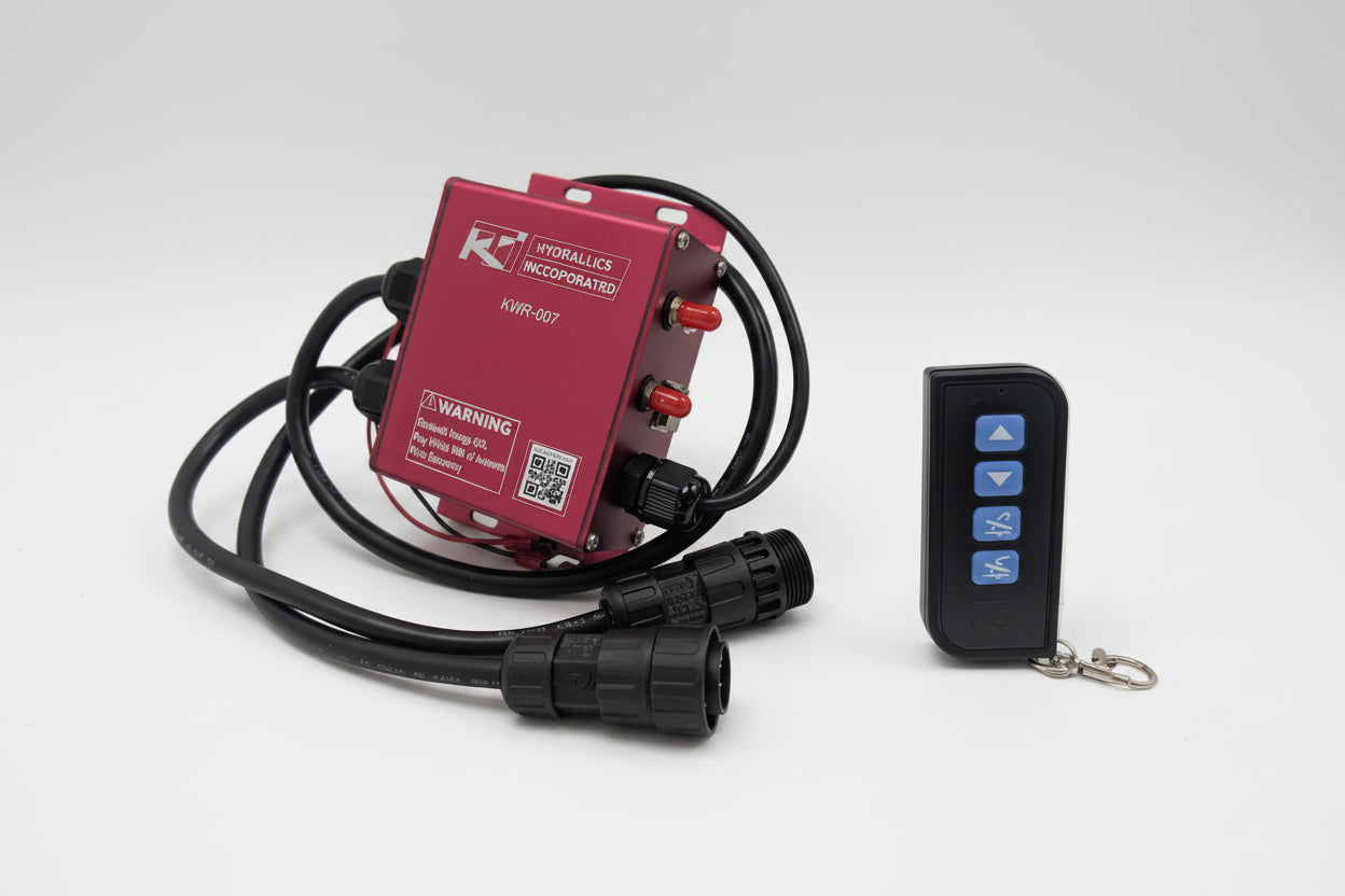 KTI KWR-007 Bluetooth Wireless Remote & Controller — 6-Pin 4-Function Dump Trailer Hydraulic