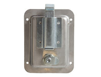 Buyers L3885 Paddle Latch Stainless Steel Flush Mount Locking Toolbox Trailer Door Latch - detail view | AAA Trailer