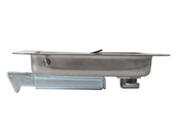 Buyers L3885 Paddle Latch Stainless Steel Flush Mount Locking Toolbox Trailer Door Latch - alternate angle | AAA Trailer