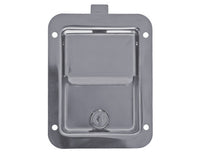 Buyers L3885 Paddle Latch Stainless Steel Flush Mount Locking Toolbox Trailer Door Latch - component detail | AAA Trailer
