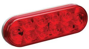LED 6.5" Oval Stop / Tail / Turn Light with 48 Diodes
