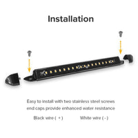 Dream Lighting 10" LED Waterproof Trailer Ramp & Awning Light – 3500K Warm White - 12V - close-up view | AAA Trailer