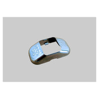 Compact Stainless Steel LED Fender Light Cover - full product view | AAA Trailer