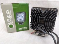 High-Performance 4" Square LED Work Light with 1800 Lumens - alternate angle | AAA Trailer