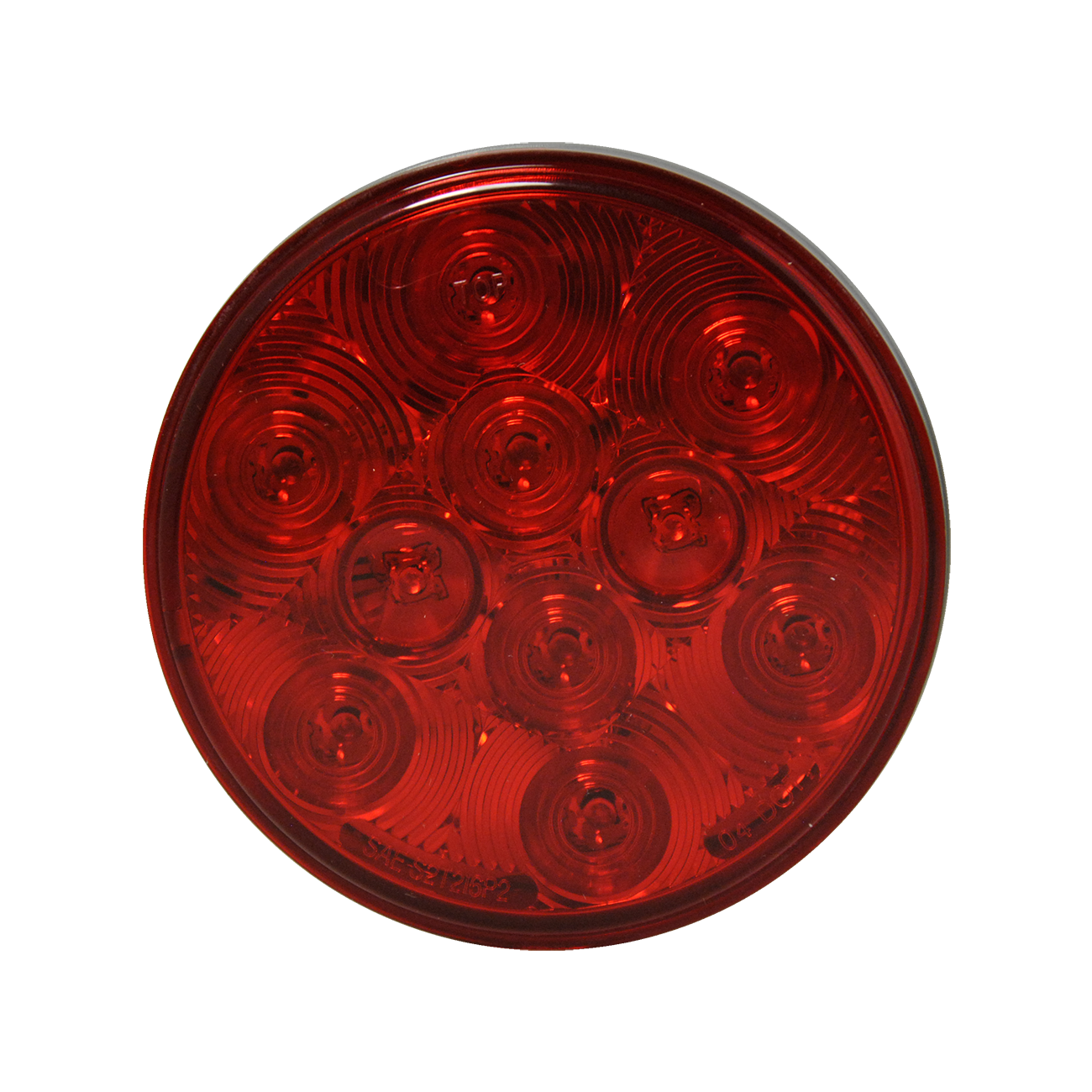 4-Inch Red LED Stop Turn Tail Light with Grommet Mount