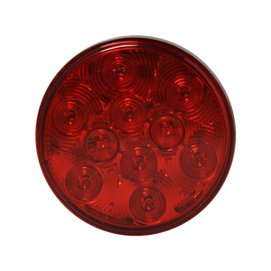 4-Inch Red LED Stop Turn Tail Light with Grommet Mount - full product view | AAA Trailer