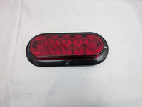 Nilight 6" Oval LED Trailer Tail Light — Stop / Turn / Tail, Surface / Flange Mount - detail view | AAA Trailer
