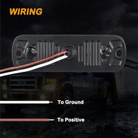 Red Amber LED Trailer Clearance and Side Marker Lights - full product view | AAA Trailer