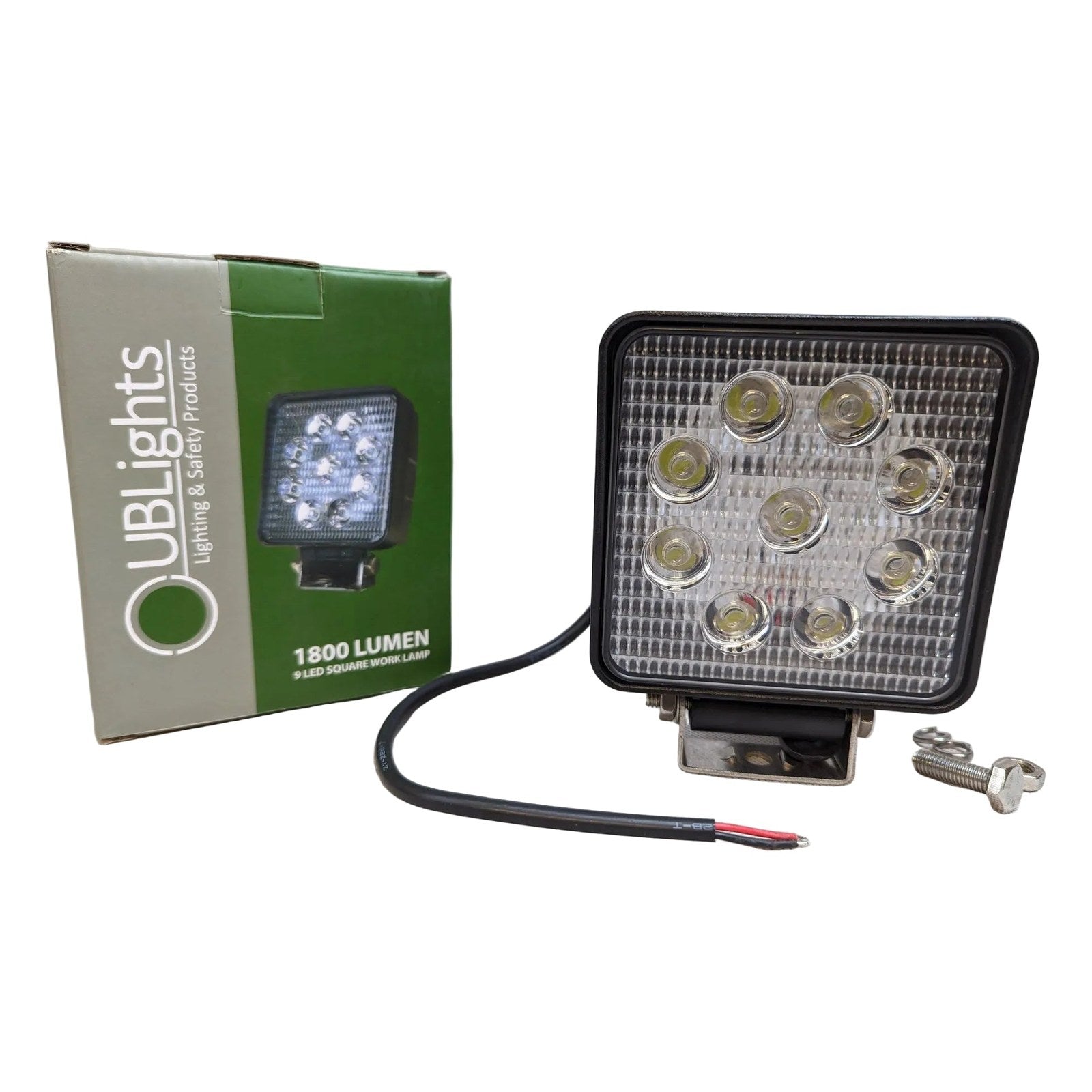 High-Performance 4" Square LED Work Light with 1800 Lumens