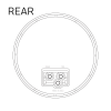 LED4000C-10R 4" Round LED Stop / Turn / Tail Trailer Light – Red, 10 Diodes - 12V - component detail | AAA Trailer