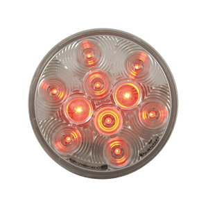 LED4000C-10R 4" Round LED Stop / Turn / Tail Trailer Light – Red, 10 Diodes - 12V - full product view | AAA Trailer