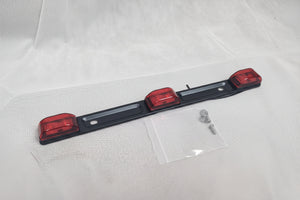 LightCo 10590 14-inch submersible LED trailer marker light bar - black housing red LEDs
