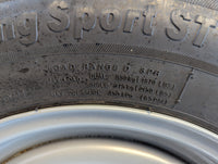 Lionshead Sterling Sport Trailer ST ST205/75R15 Load D Gray Mod Wheel 4.5"x5 - alternate angle | AAA Trailer