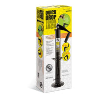Lippert Quick Drop A-Frame Trailer Tongue Jack – 2,000 lb | Drill or Manual Operation - 2,000 lb - close-up view | AAA Traile