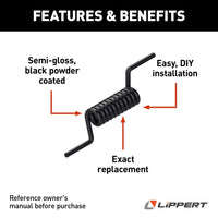 Lippert Ramp Door Springs Replacement Suitable for Ramp Gate Spring Gate Spring Assist (2Pcs Black) - alternate angle | AAA T