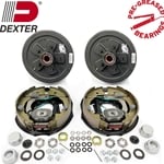 Dexter 10" x 2 1/4" Hub Brake Drum 5 Lug x 4.5"  MADE IN USA - 3,500 lb - close-up view | AAA Trailer