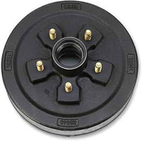 Dexter 10" x 2 1/4" Hub Brake Drum 5 Lug x 4.5"  MADE IN USA - 3,500 lb - close-up view | AAA Trailer
