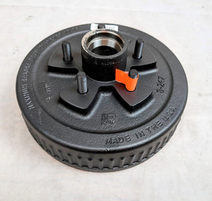 Dexter 10" x 2 1/4" Hub Brake Drum 5 Lug x 4.5"  MADE IN USA - 3,500 lb - full product view | AAA Trailer