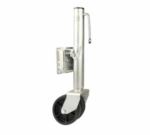 Swivel Trailer Tongue Jack with Dual Wheels, 2000 lbs Capacity