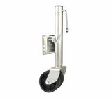 Swivel Trailer Tongue Jack with Dual Wheels, 2000 lbs Capacity