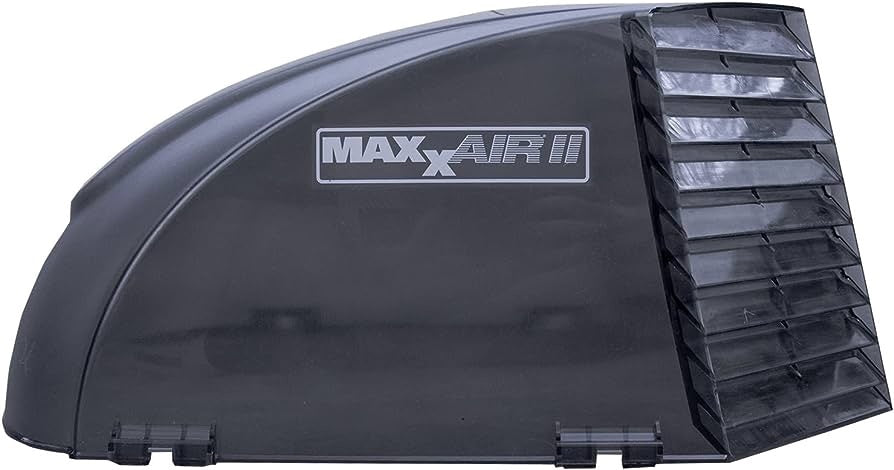 Maxx Air 00-933082 Standard Vent Cover, One Piece Design, Super Tough Wind Resistant Cover for Roof Vents, Black