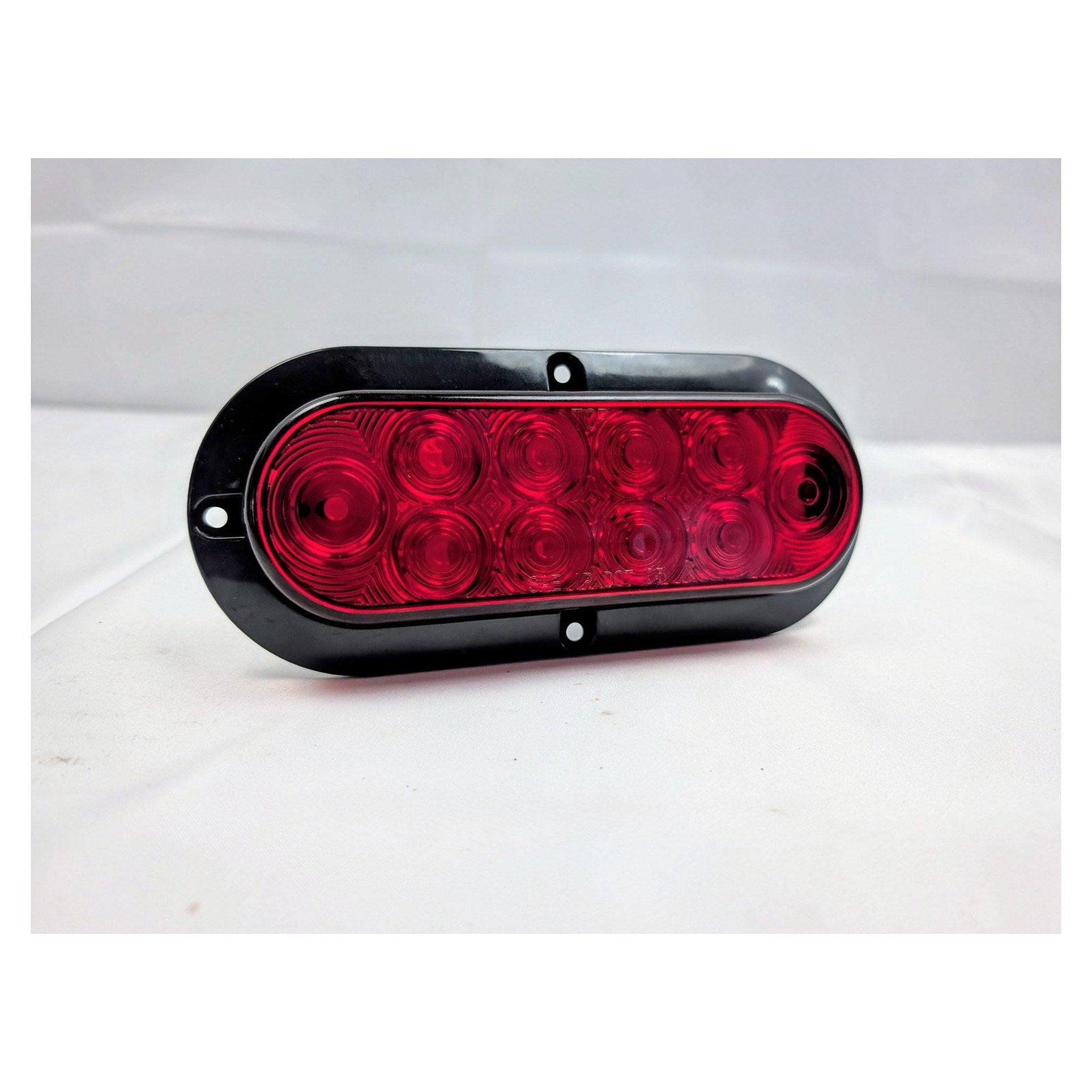 Nilight 6" Oval LED Trailer Tail Light — Stop / Turn / Tail, Surface / Flange Mount