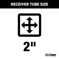 Curt class 3 tow receiver 13109 Nissan NV2500 NV3500 - 7,500 lbs - detail view | AAA Trailer