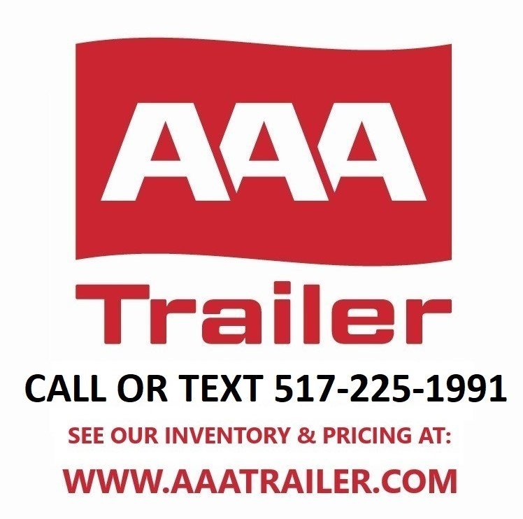 American Hauler 6x12 Enclosed Cargo Trailer w Ramp Door - Silver- Stock# 21839