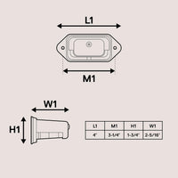 Optronics LP51CB Incandescent Trailer License Plate Light – Surface Mount 12V - 12V - detail view | AAA Trailer