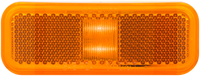 Optronics MCL40 LED Rectangular Marker / Clearance Light – Red or Amber – 4" Surface Mount - 12V - close-up view | AAA Traile