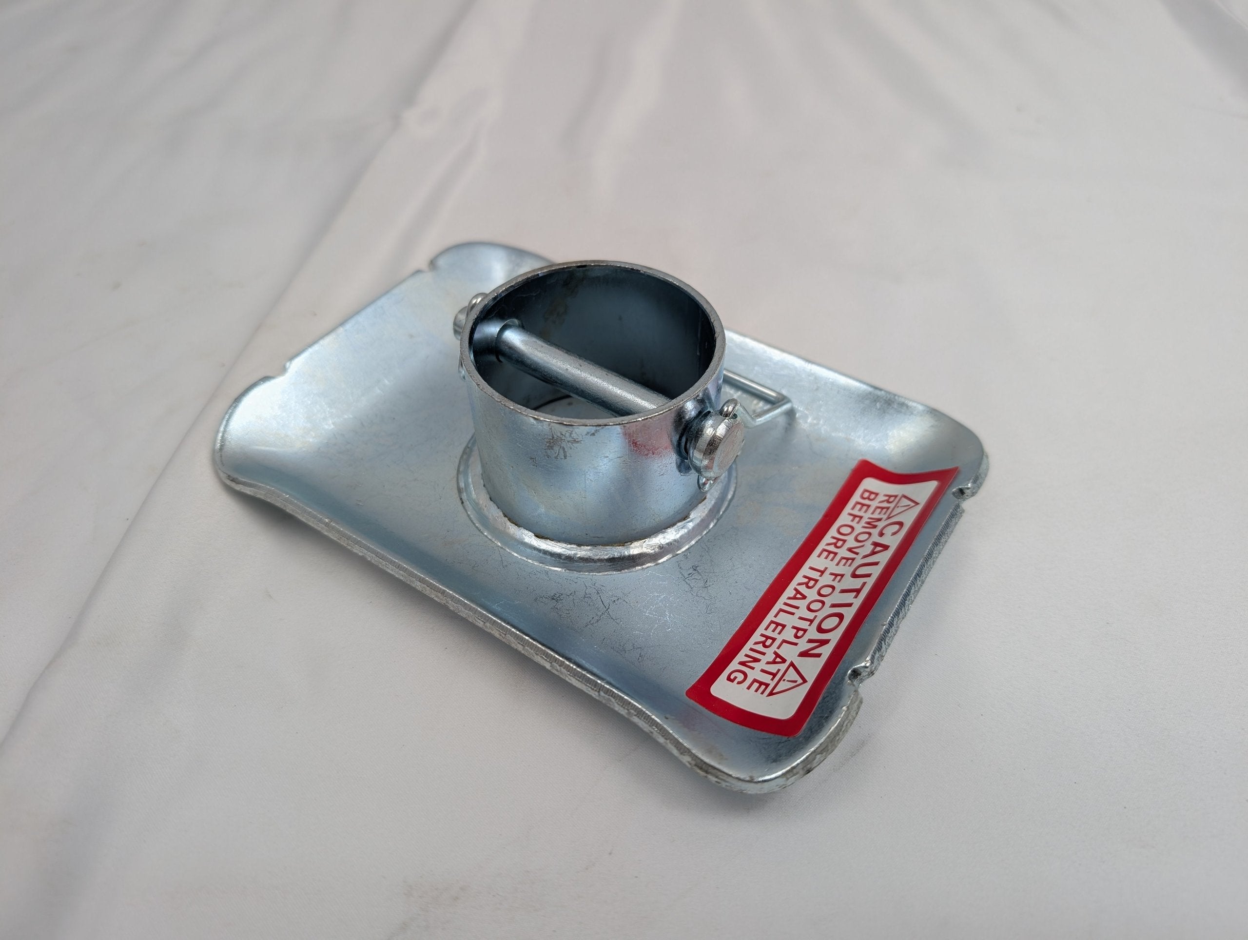Pacific Rim JF-100 Zinc Jack Foot — 2,000 lb | Fits 2" Inner Tube Trailer Jacks