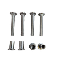 4 Pcs Trailer Hasp Bolt Kit for Trailer Cam Lock Hasp, Trailer Hasp Bolt Kit, 1 1/2" Bolt w Barrel Nut - 18 x 1 - alternate a
