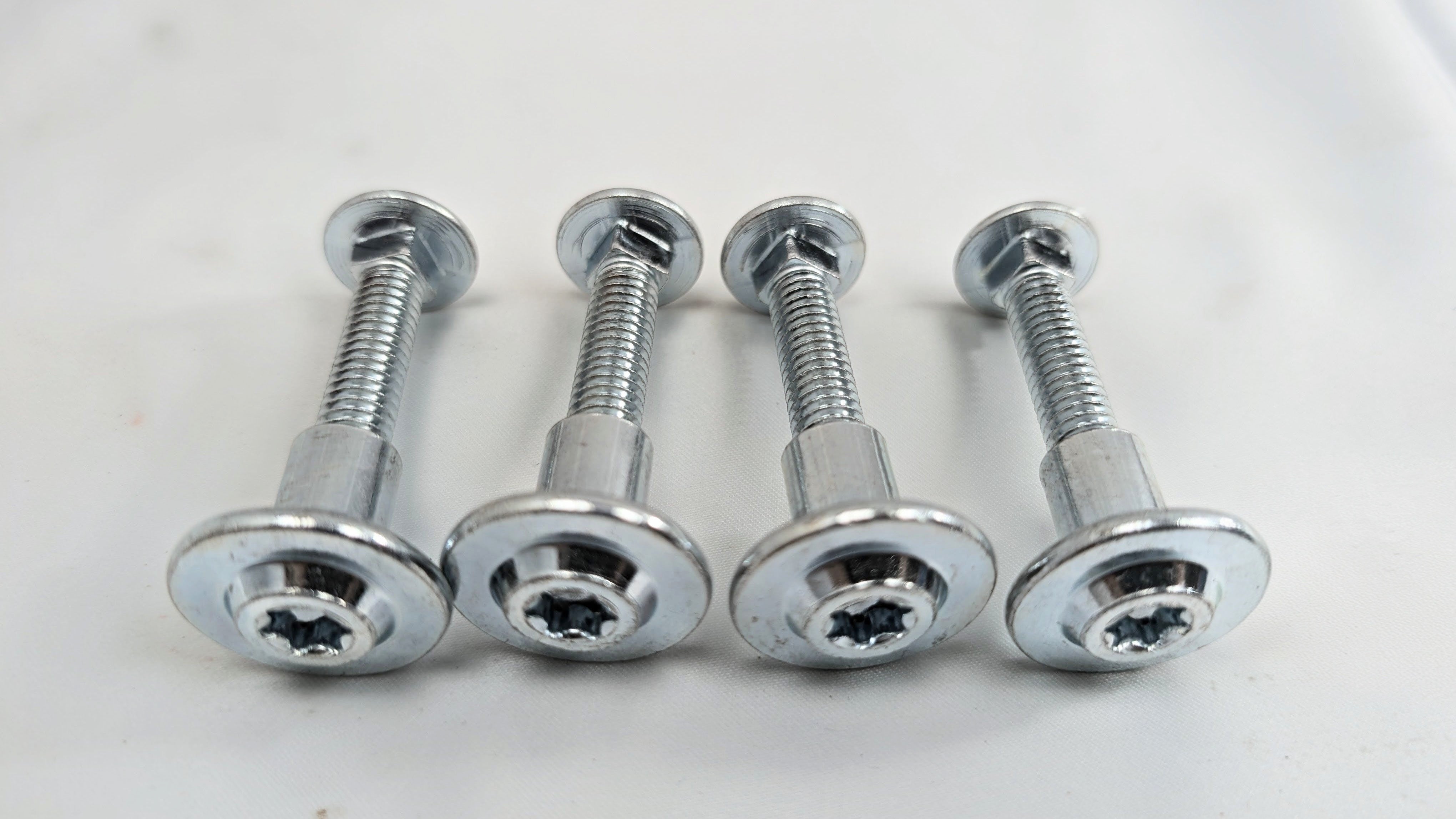 Trailer Hasp Bolt Kit — 5/16"-18 Dome Head Bolts with Barrel Nuts for Cam Bar Locks (1-1/2", 2", 2-1/2")