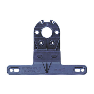 Peterson universal black plastic trailer license plate bracket