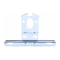 Peterson universal zinc-plated steel trailer license plate bracket