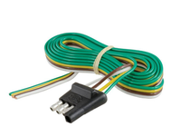 Pigtail 4-Way Flat Plug Connector for Trailers - full product view | AAA Trailer