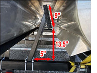PMI Composite Pontoon Trailer Loading Guides - Set of 2 - alternate angle | AAA Trailer