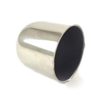 Premium Stainless Steel Trailer Center Cap 4.25" - alternate angle | AAA Trailer