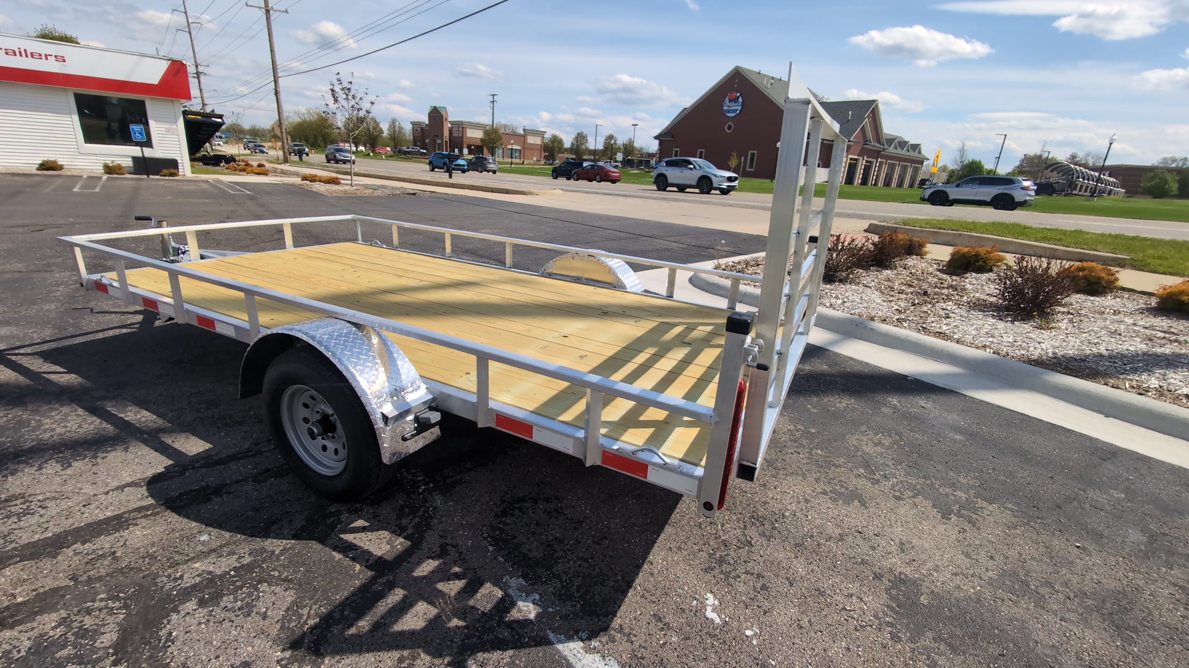 Silver Ox Mighty Lite 6x12 Single Axle Aluminum Utility Trailer