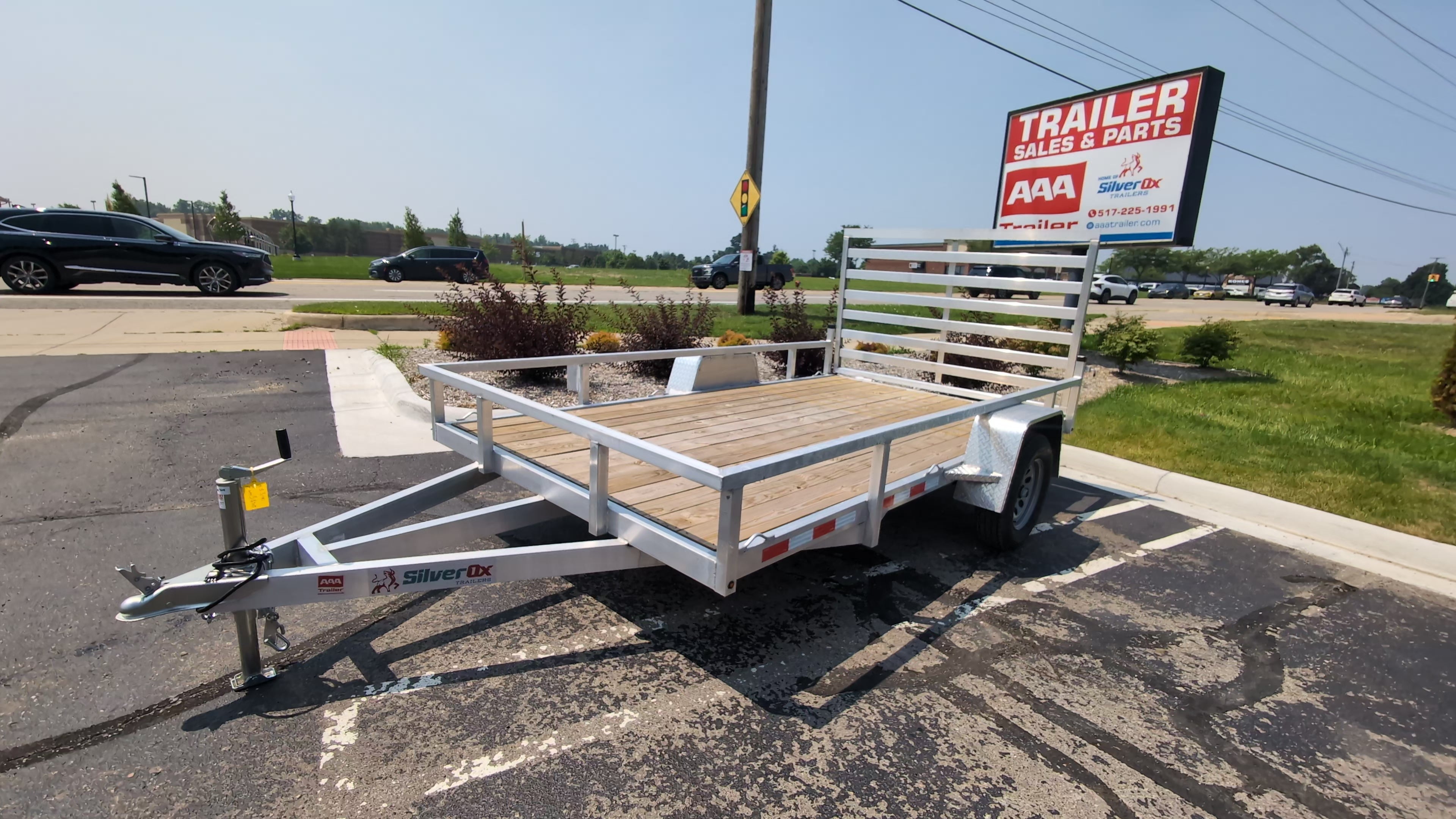 Silver Ox 7x12 Single Axle Aluminum Utility Trailer