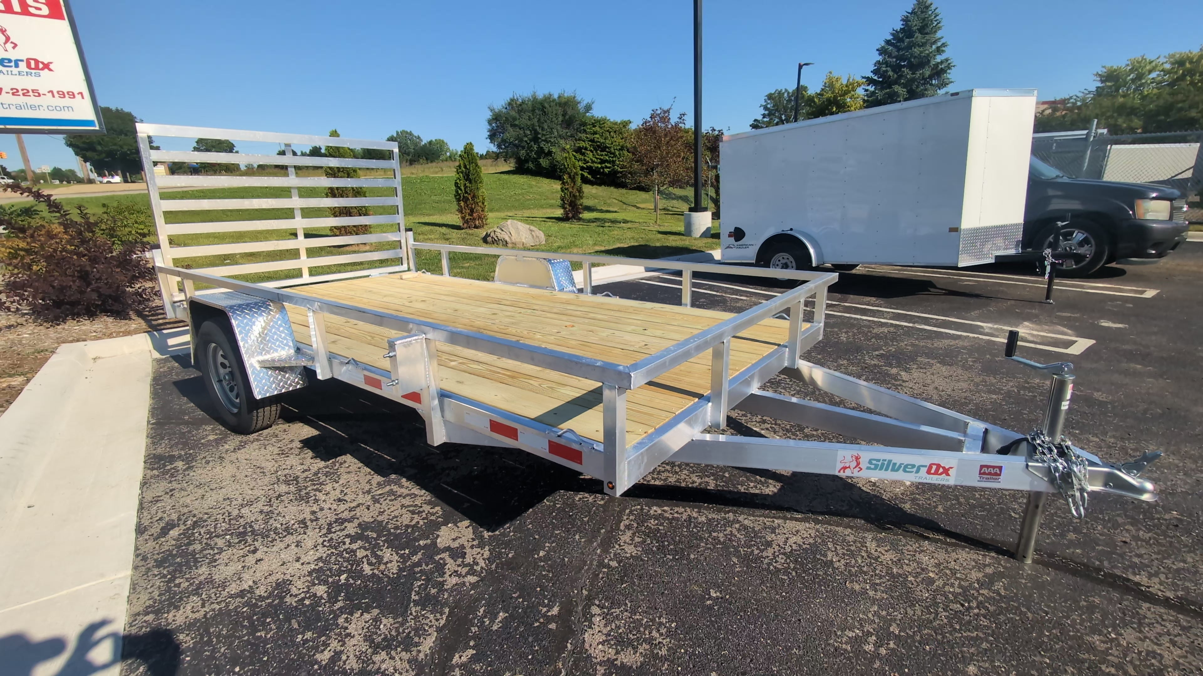 Silver Ox 7x14 Aluminum Utility Trailer for ATVs & SXSs