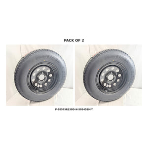 Provider 205/75R15 Load D Trailer Tire & Steel Mod Wheel – Set of 2 –  — Pack of 2 | AAA Trailer