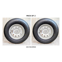 Provider 205/75R15 Trailer Tire & Steel Wheel – Set of 2 – Load Range  — Pack of 2 | AAA Trailer