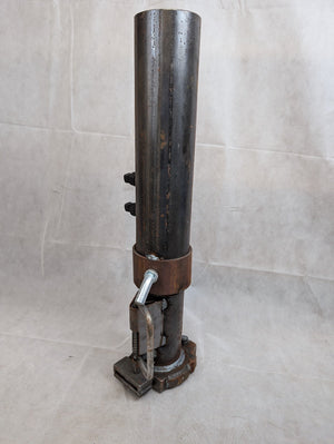 Ram Gooseneck Coupler w/ Load Bearing Pin - 8" Adjustment - Round - 2-5/16" Ball - 25K - full product view | AAA Trailer