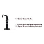 RAM Jackm Pipe Mount Swivel Weld On 15" Lift 5000lbs - 5000 lbs - alternate angle | AAA Trailer
