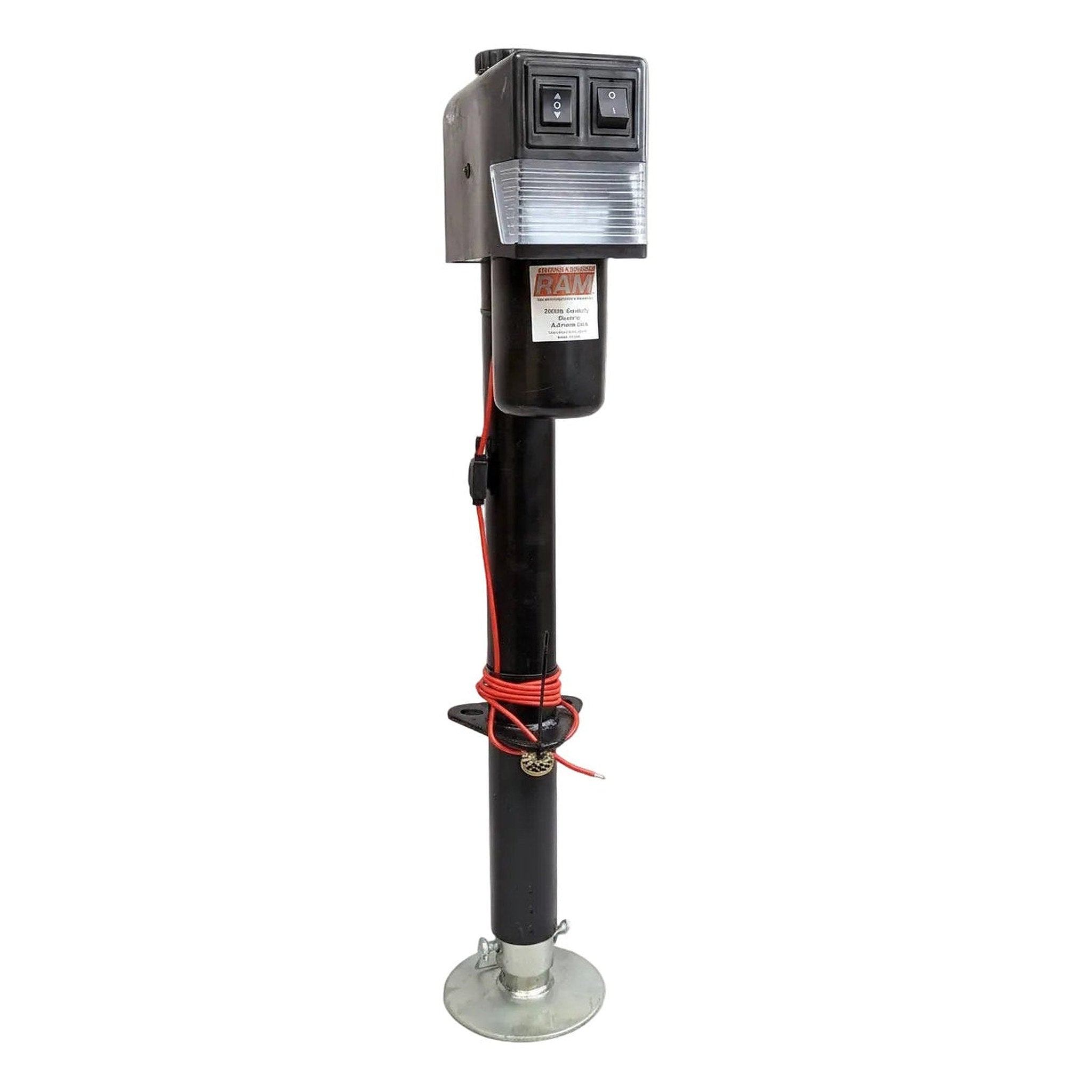 RAM EJ-3520-B Electric Power Tongue Jack — 3,500 lb | 18" Travel | Drop Leg | Black