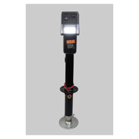 VEVOR POWER TONGUE JACK 3500# LIFT BLACK, 18" TRAVEL, DROP LEG - 3500 lbs - full product view | AAA Trailer