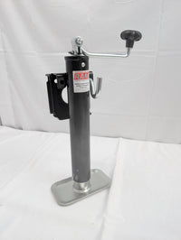 RAM TJB-2001-B 2,000 lb top wind swivel trailer tongue jack with weld-on bracket - front view